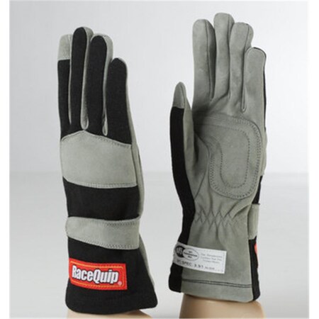 Racequip 351005 1 Layer SFI-1 Black Glove, Large RQP-351005
